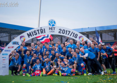 mistrovské oslavy FC Viktorie Plzeň na hřišti  (19.5.2018)